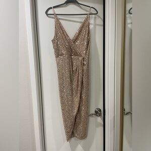 Jonathan Simkhai - Sequin Cocktail Dress - Gold